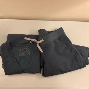 Figs Dark Harbor Scrub Set